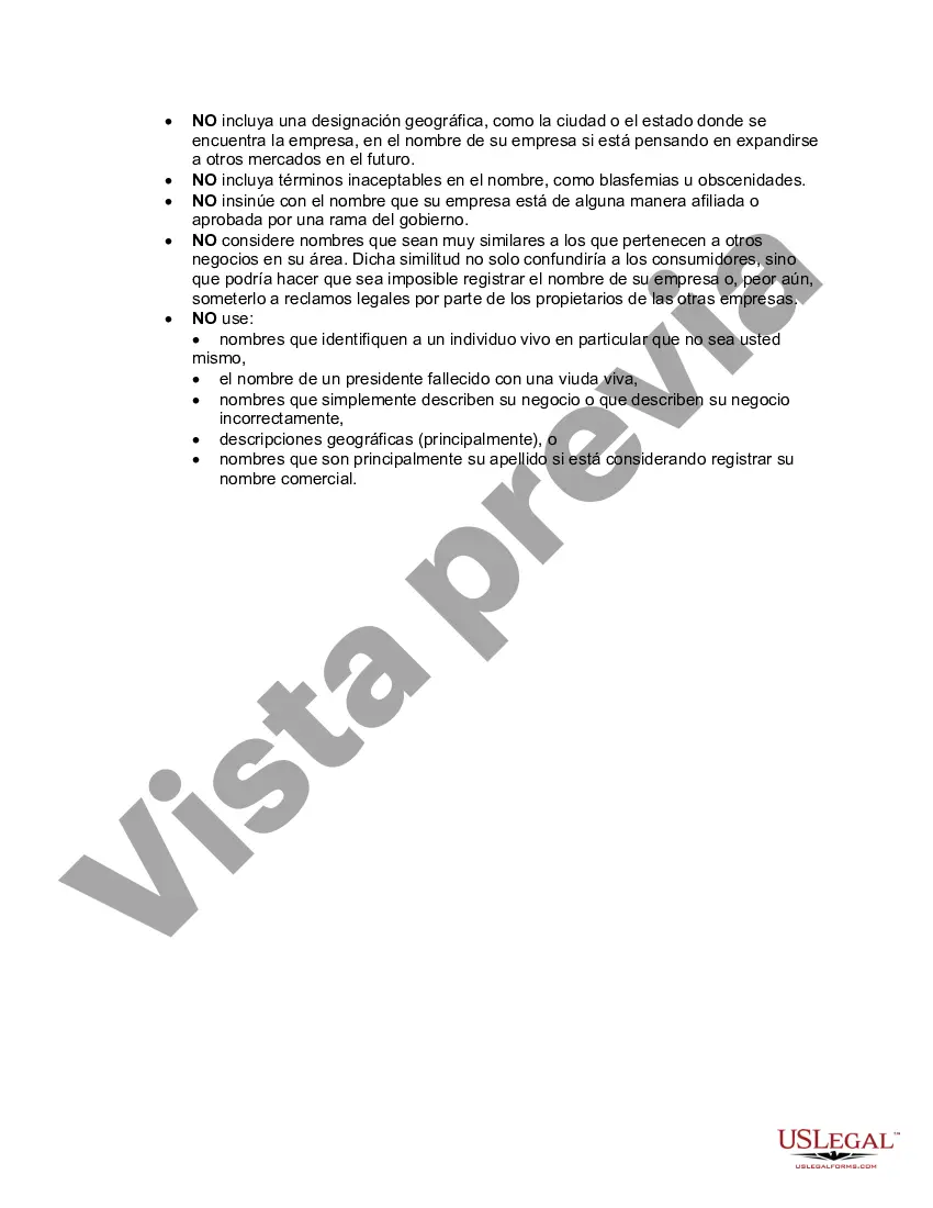 Preview Lista de verificación o pautas para elegir un nombre de dominio y un nombre comercial