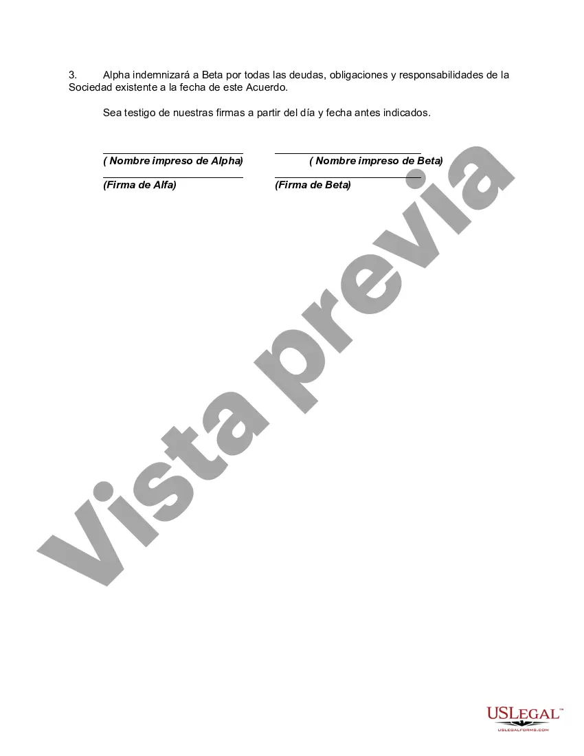 Preview Acuerdo de forma abreviada para disolver y liquidar la sociedad