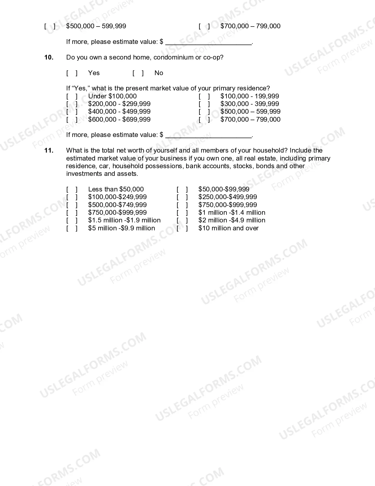 Preview General Market Survey