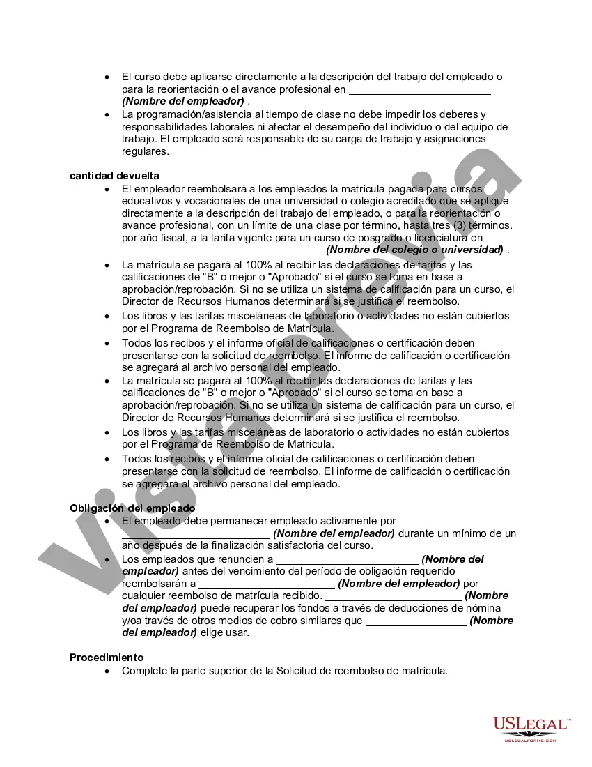 Preview Solicitud de reembolso de matrícula