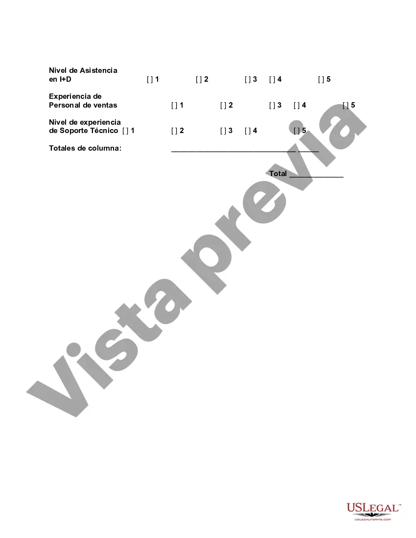 Preview Evaluación de proveedores