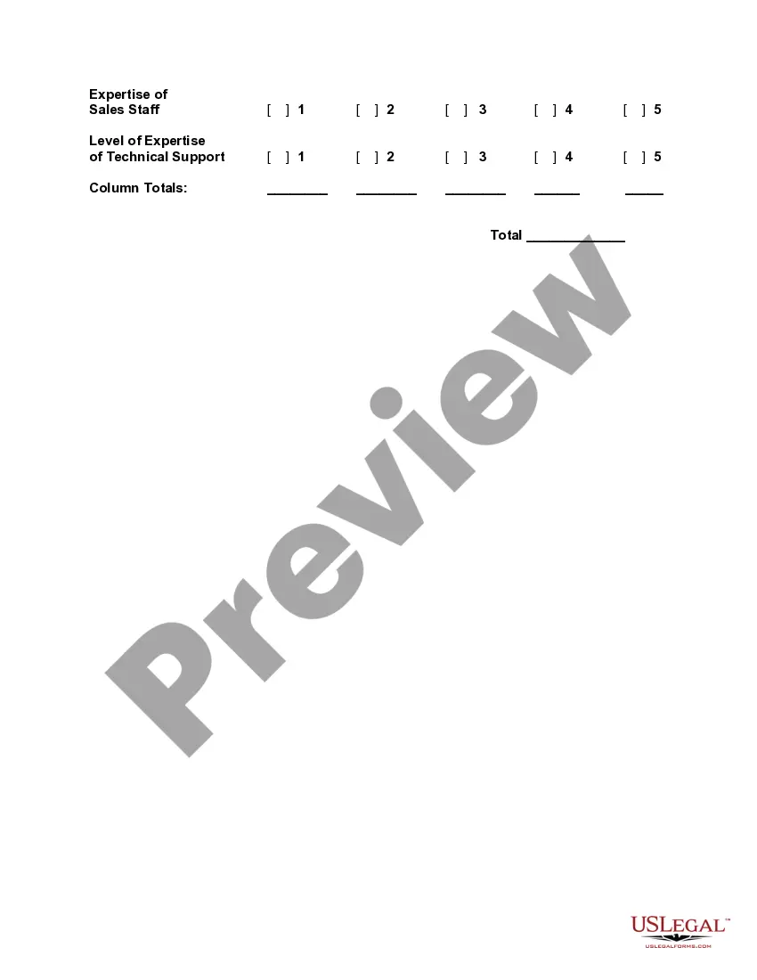 Get Vendor Evaluation Preview Vendor Evaluation