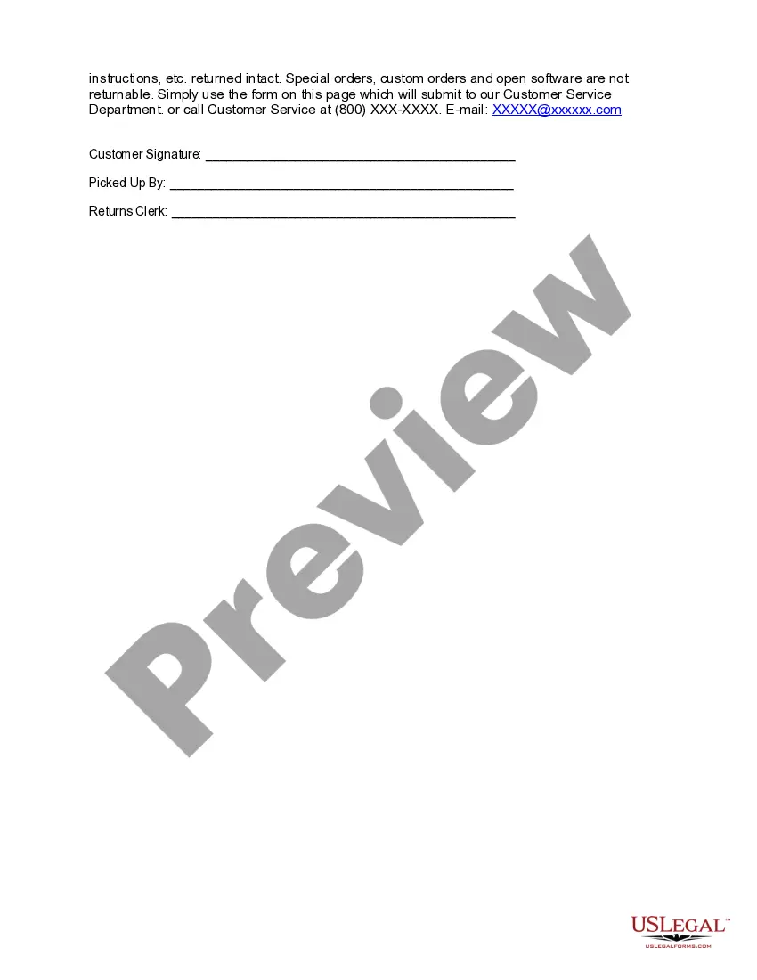 Get Return Authorization Form Preview Return Authorization Form