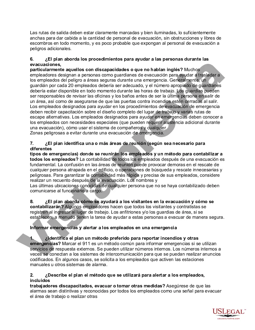 Preview Lista de Verificación del Plan de Acción de Emergencia - EAP