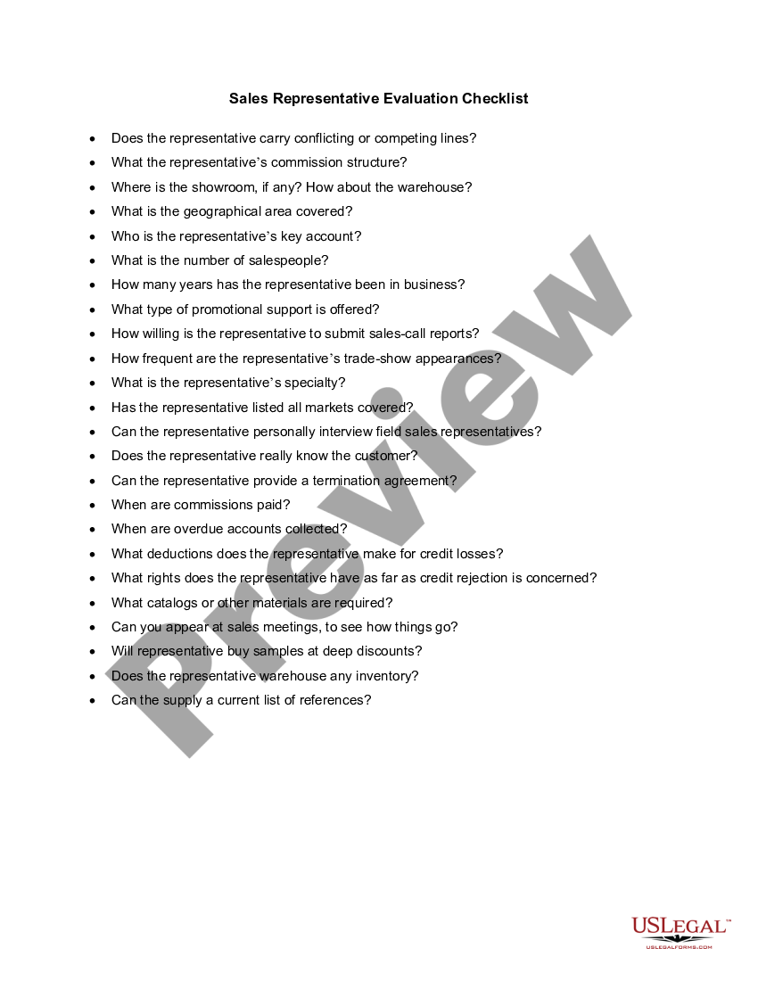 florida-sales-representative-evaluation-checklist-representative