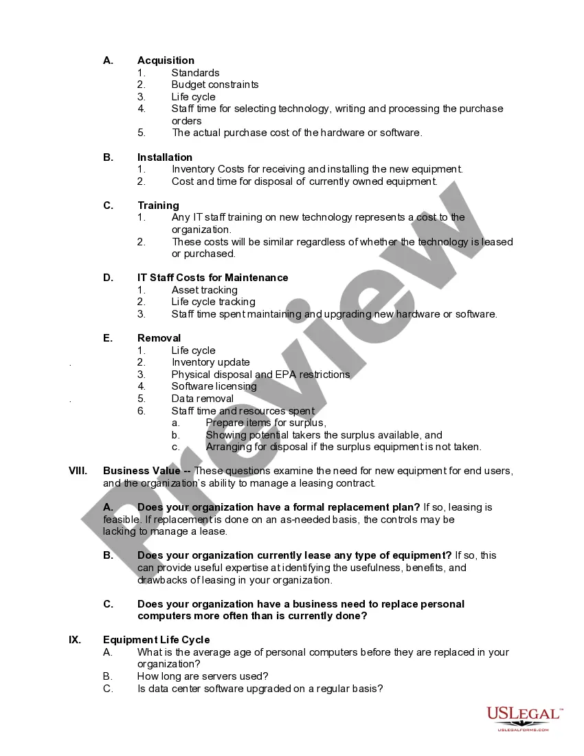 Get Guidelines for Lease vs. Purchase of Information Technology Preview Guidelines for Lease vs. Purchase of Information Technology