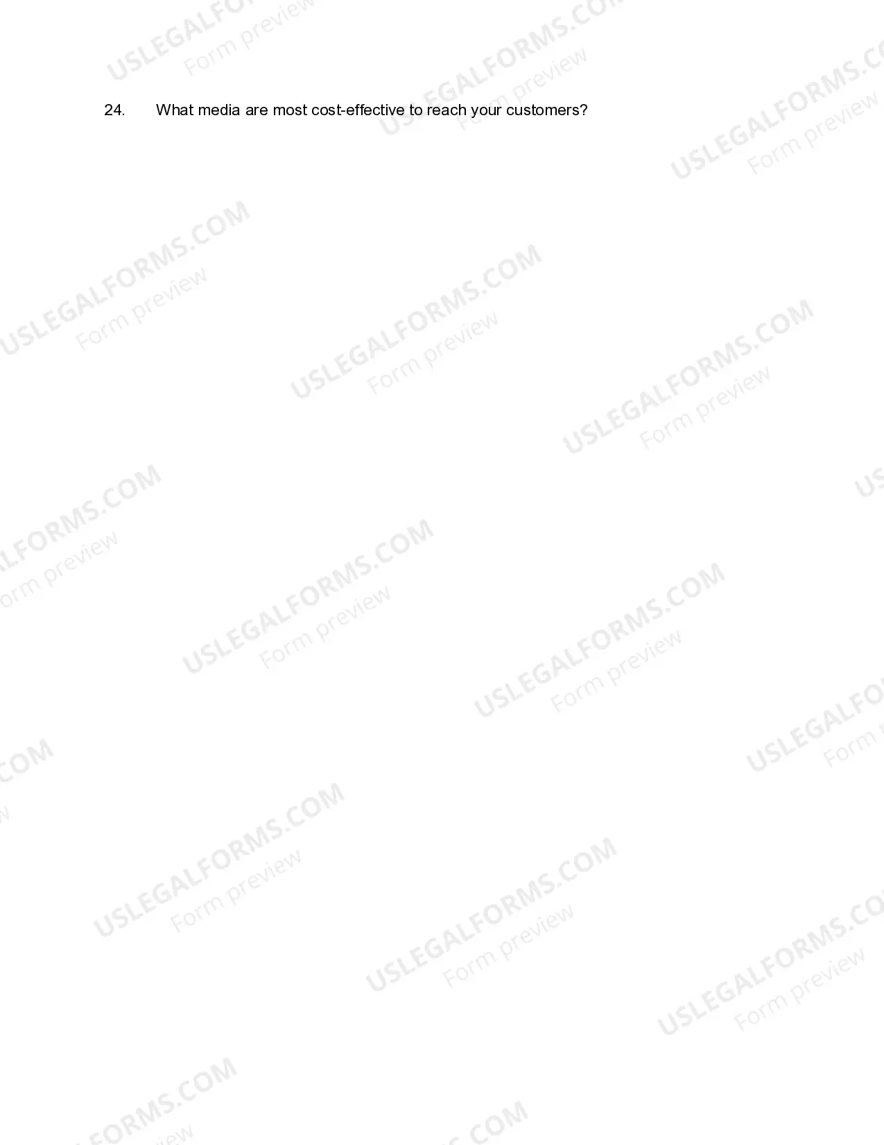 Preview Advertising Checklist