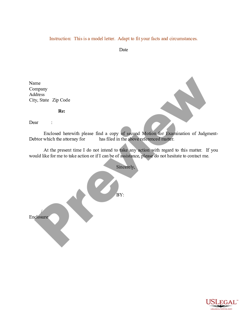 Judgement Proof Letter Sample With Salary Us Legal Forms