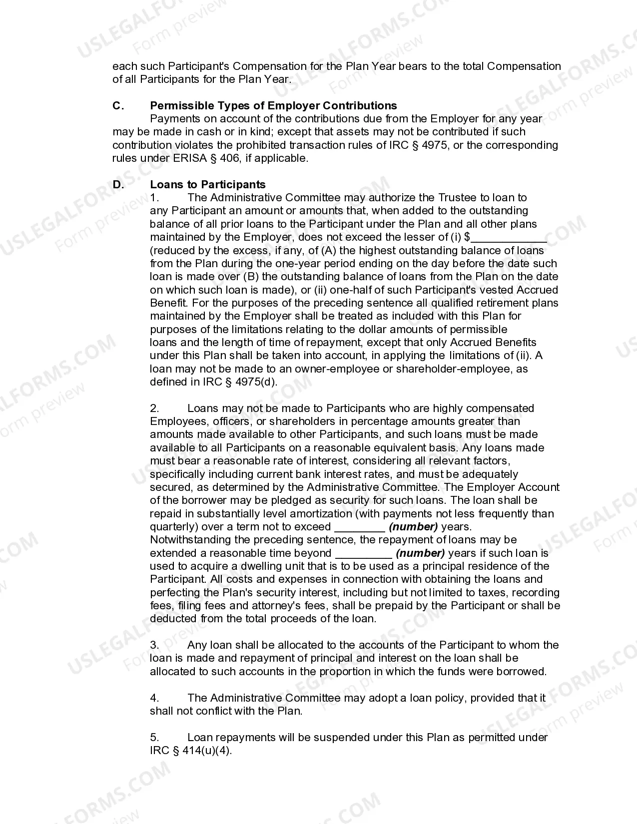 Preview Profit-Sharing Plan and Trust Agreement