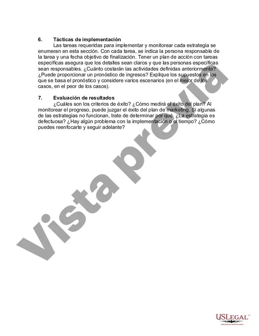 Preview Esquema del plan de marketing