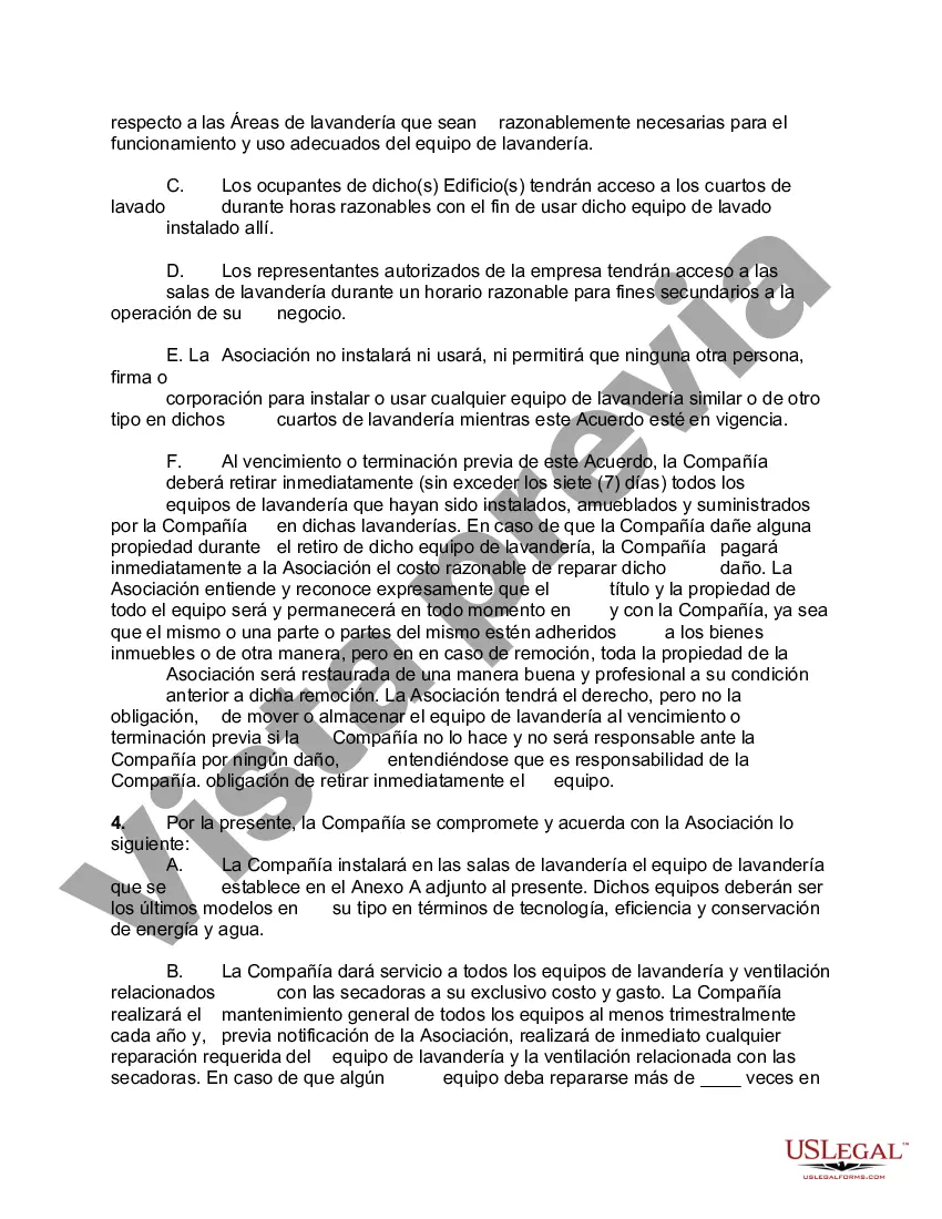 Preview Contrato de Lavandería a Plazo Fijo