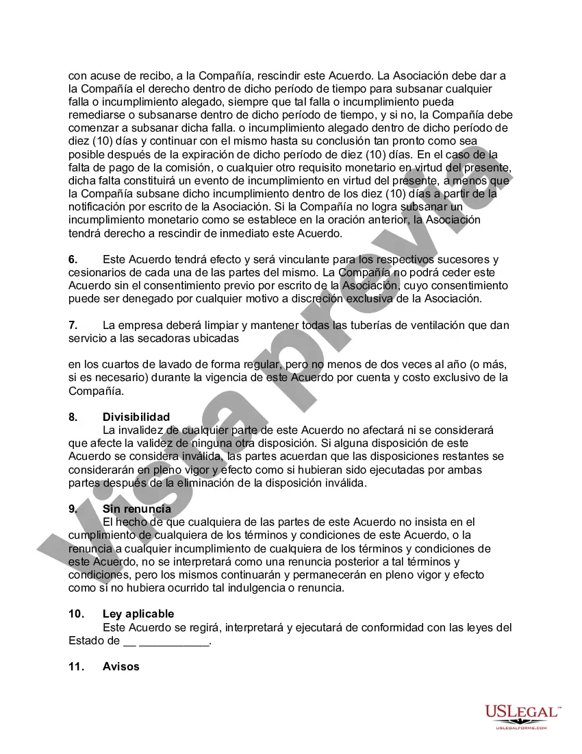 Preview Contrato de Lavandería a Plazo Fijo