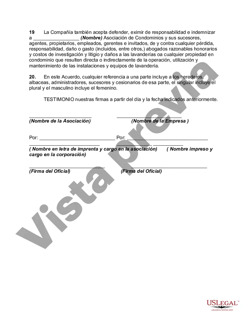 Preview Contrato de Lavandería a Plazo Fijo