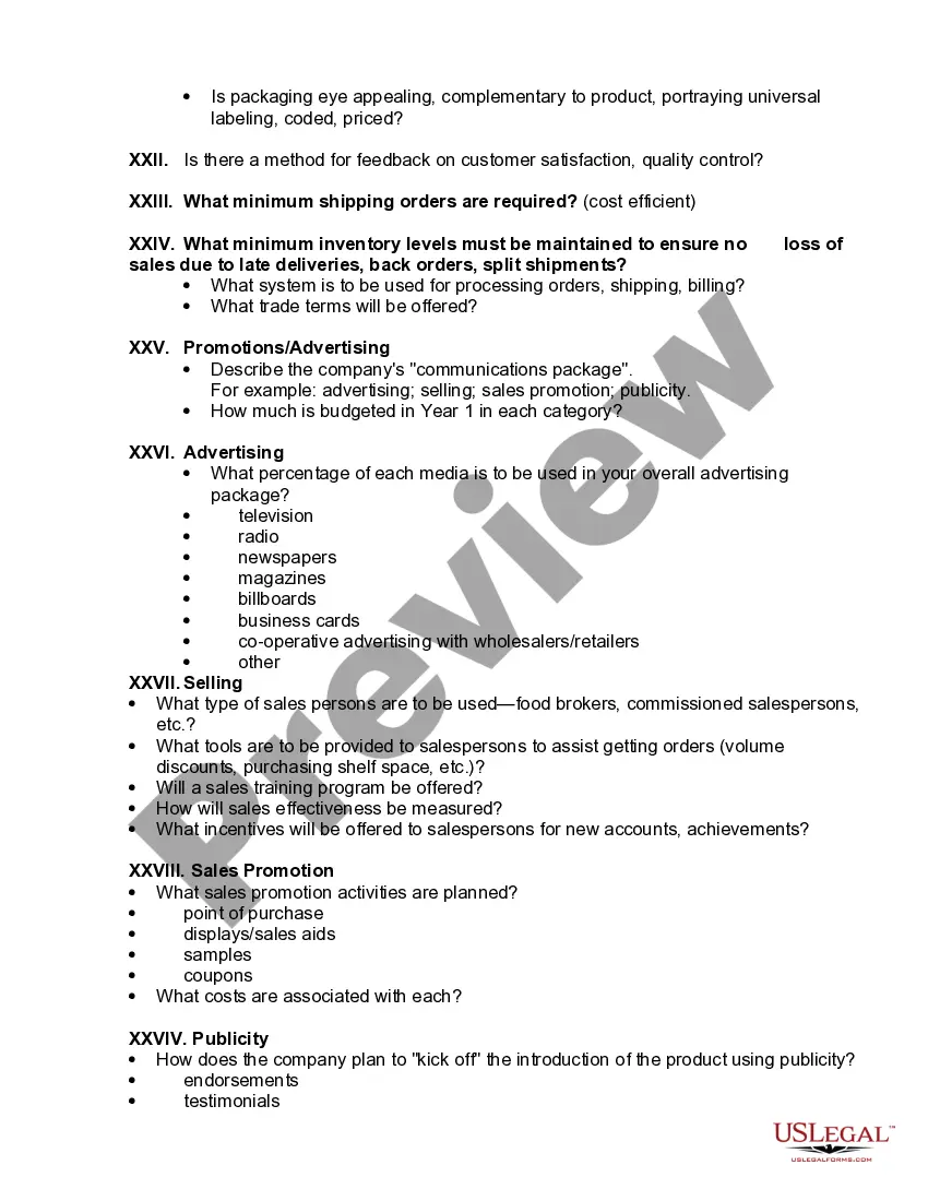 Get Outline of a Marketing Plan Preview Outline of a Marketing Plan