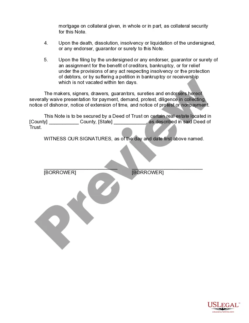 Get Promissory Note - Long Form Preview Promissory Note - Long Form