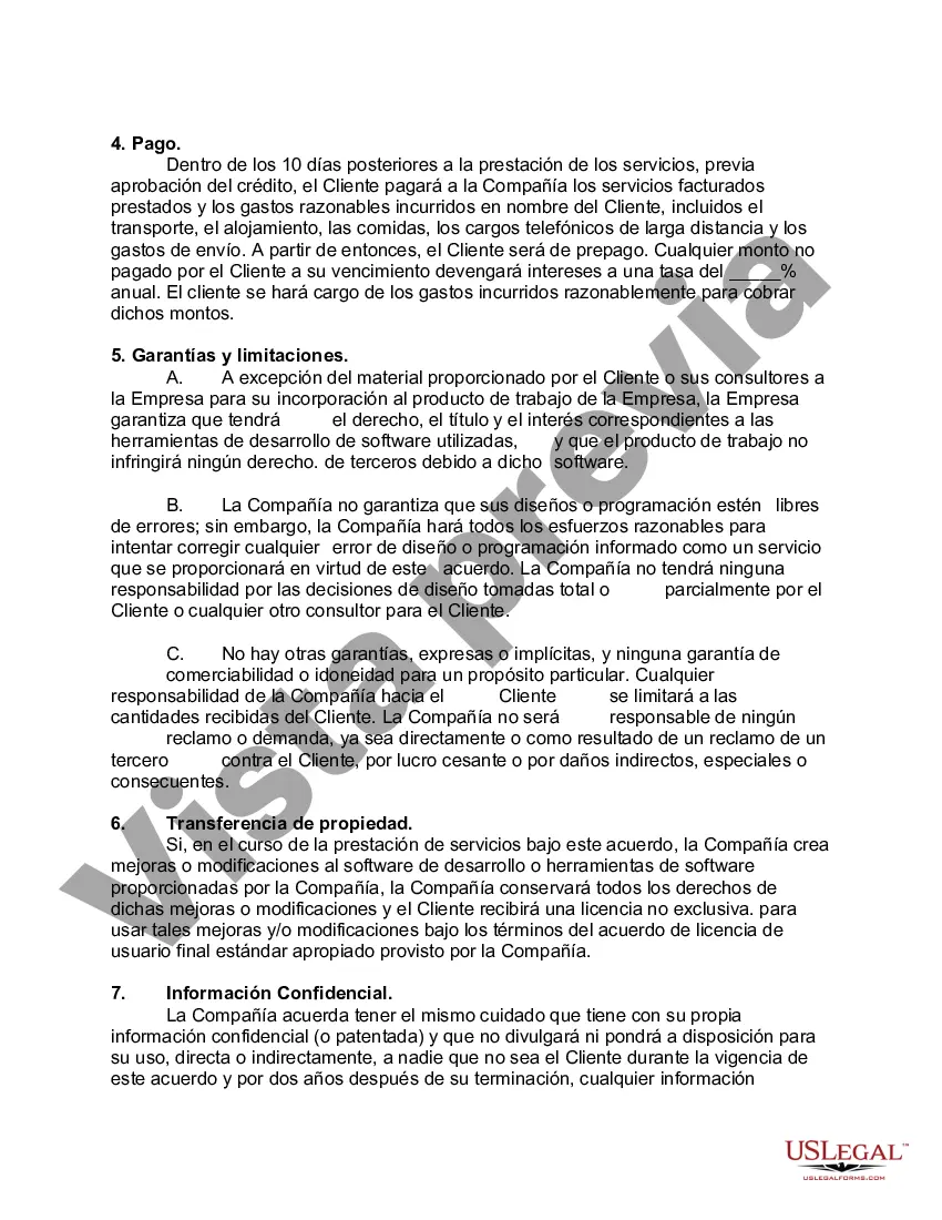 Preview Acuerdo de Consultoría y Desarrollo de Software