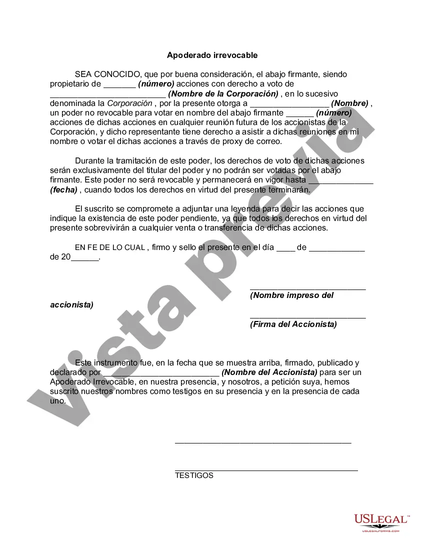 Get Apoderado irrevocable Preview Apoderado irrevocable