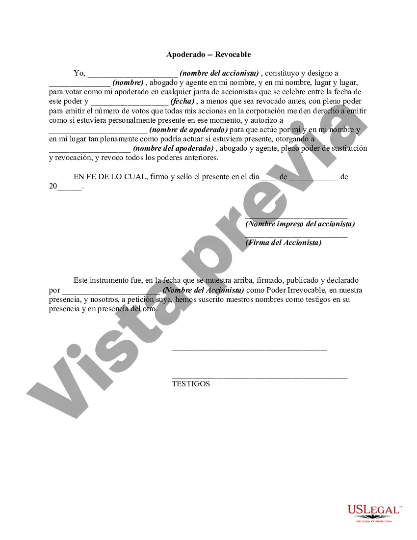 Get Apoderado - Revocable Preview Apoderado - Revocable