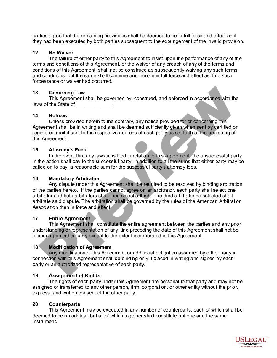page 3 Real Estate Salesman Independent Contractor Agreement with Real Estate Loan Broker  preview