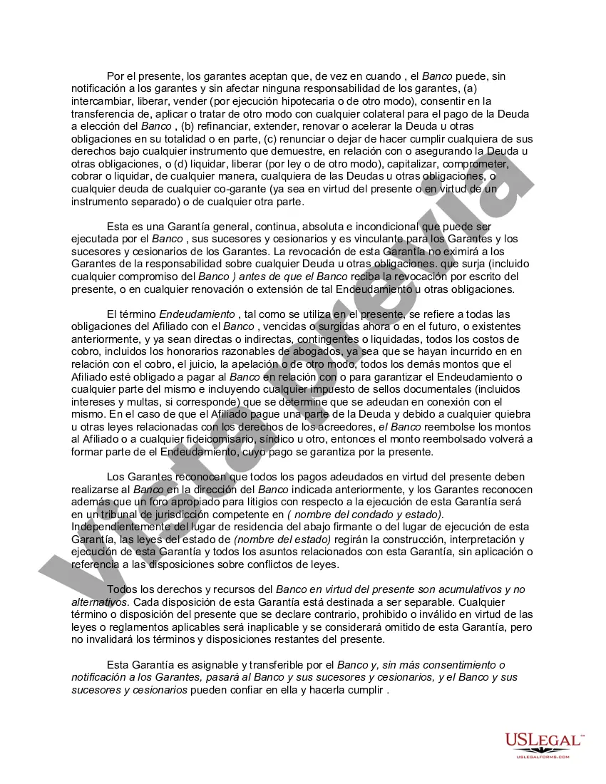 Preview Contrato de Garantía Corporativo Cruzado