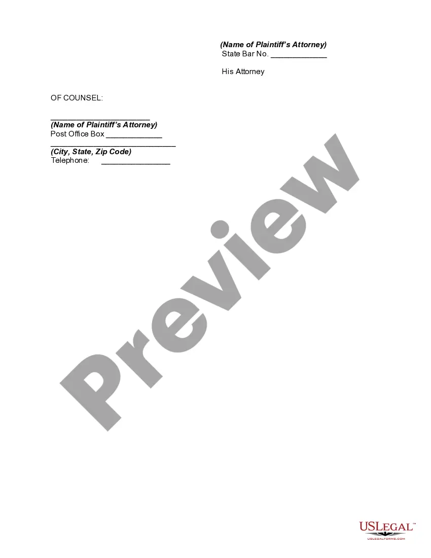 Get Complaint for Specific Performance to Enforce Settlement and for Punitive Damages Preview Complaint for Specific Performance to Enforce Settlement and for Punitive Damages