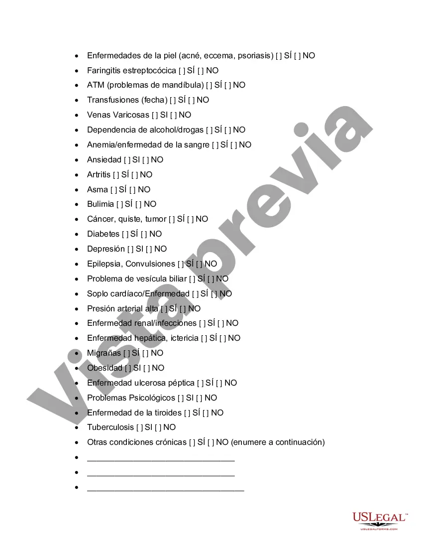 Preview Solicitud, Cuestionario Médico, Liberación, Renuncia de Responsabilidad y Acuerdo de Indemnización con Instructor de Fitness para Estudiar Yoga y/o Cardio Kickboxing