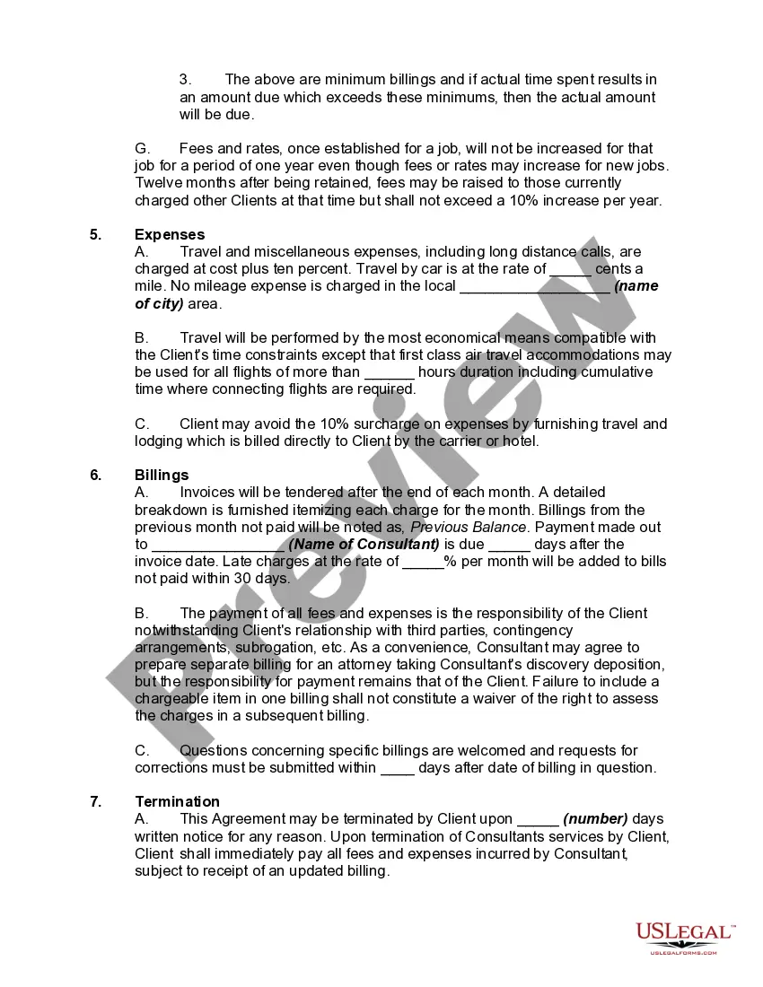 Get Consulting Agreement with Possible Expert Witness Preview Consulting Agreement with Possible Expert Witness