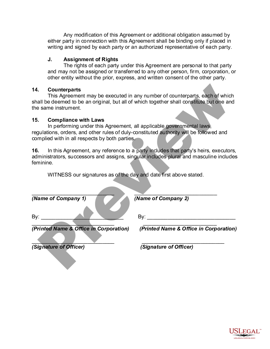 page 5 Contract for Strategic Alliance preview