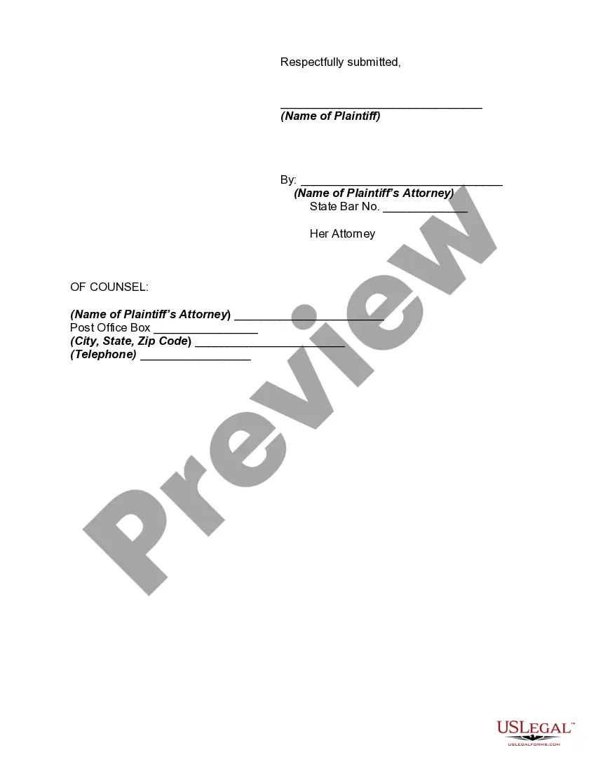 Get Complaint for Discrimination in Employment Based on Sex - Sexual Harassment and a Hostile Work Environment Preview Complaint for Discrimination in Employment Based on Sex - Sexual Harassment and a Hostile Work Environment
