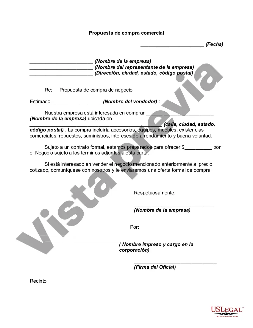 Preview Propuesta de compra comercial