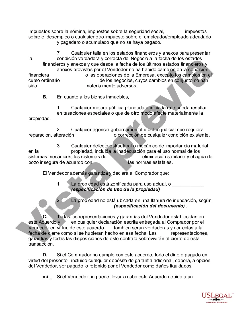 Preview Oferta de compra de negocios, incluida la buena voluntad