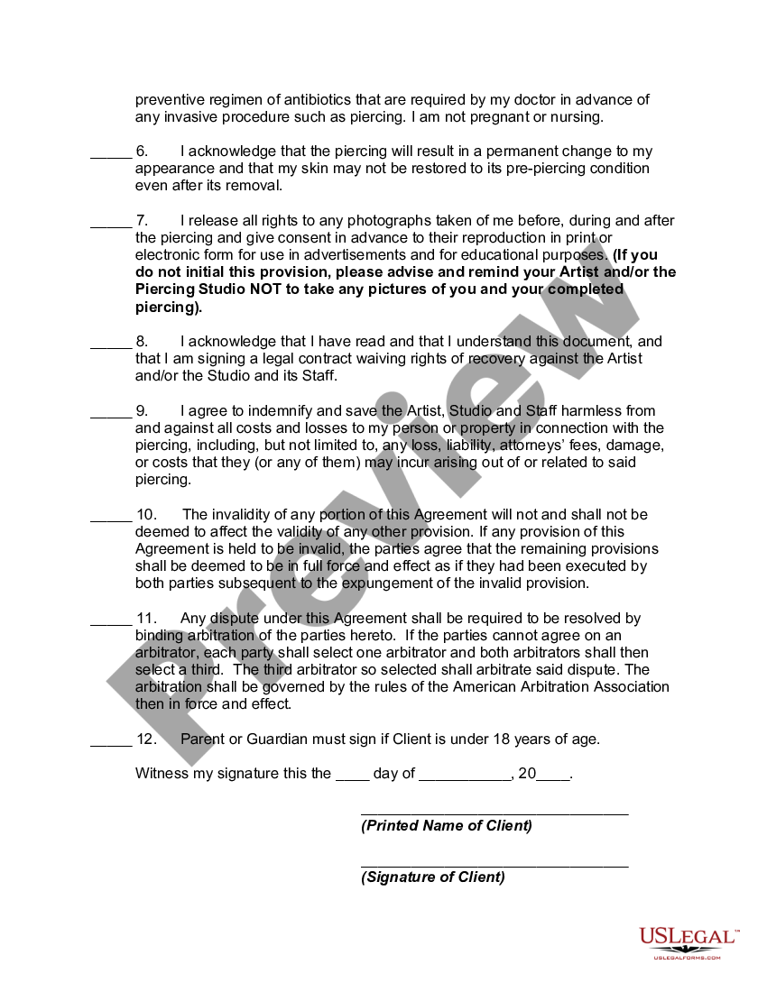 waiver-release-and-consent-to-piercing-consent-piercing-us-legal-forms