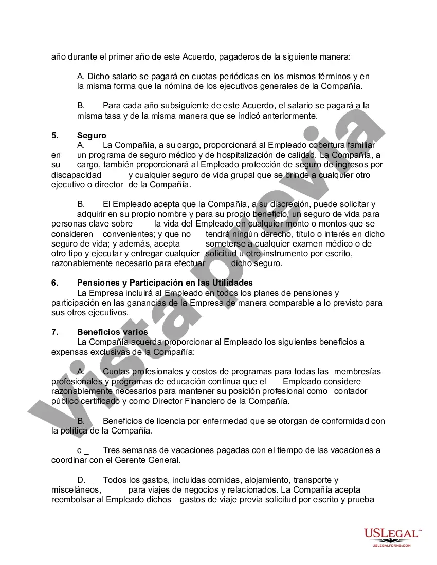 Preview Acuerdo Laboral con Director Financiero y Administrativo