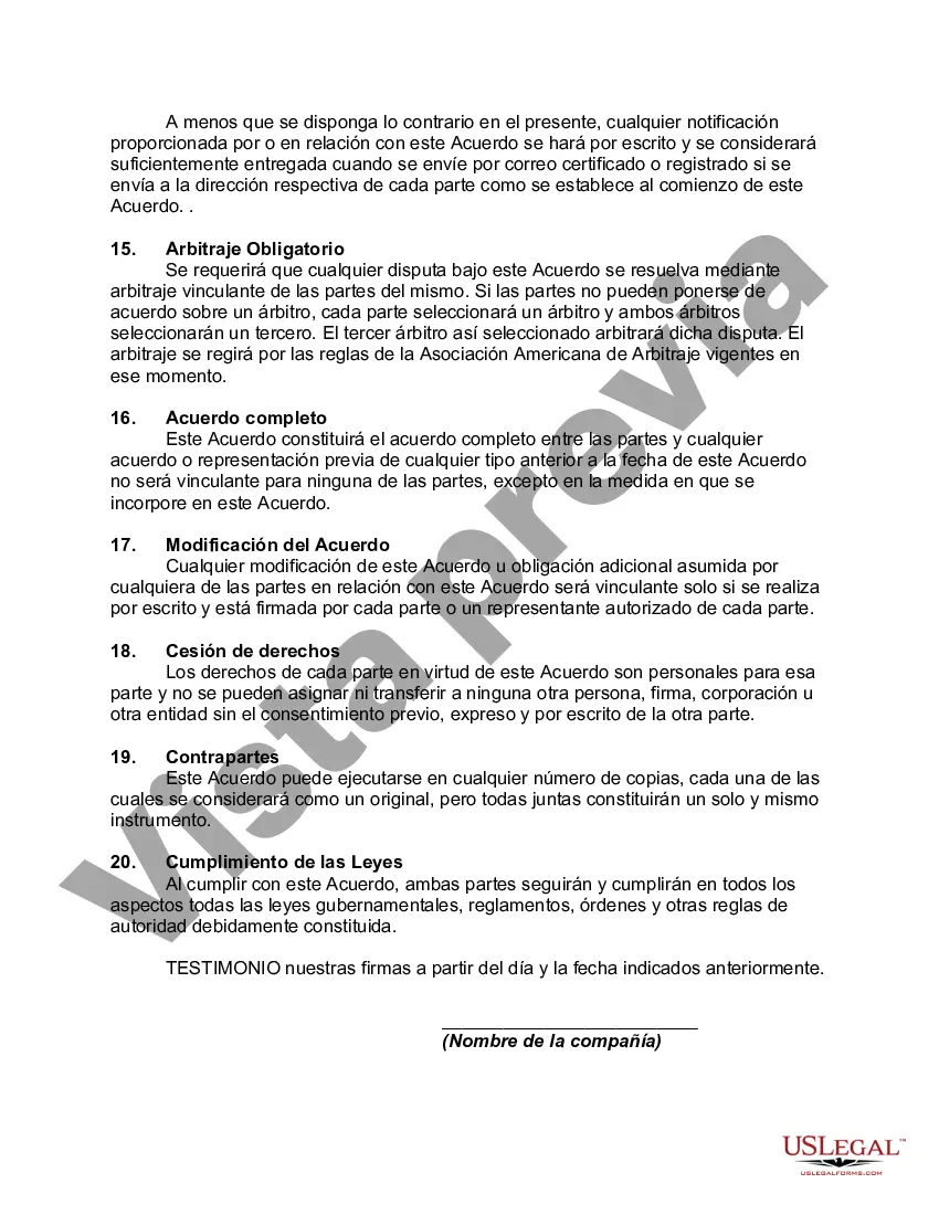 Preview Acuerdo Laboral con Director Financiero y Administrativo