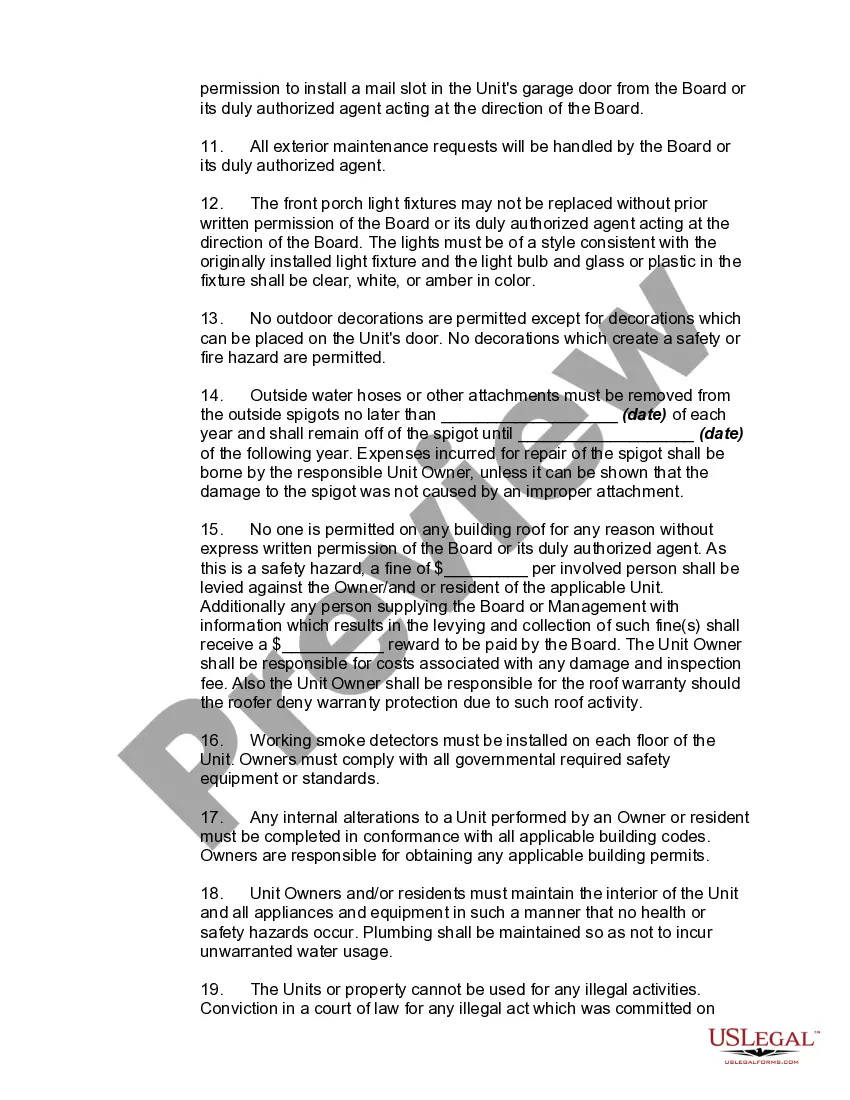Get Rules and Regulations of an Association of Owners of a Condominium Association Preview Rules and Regulations of an Association of Owners of a Condominium Association