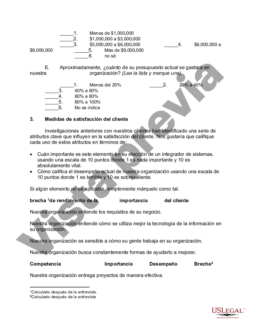 Preview Encuesta Telefónica de Satisfacción de Clientes