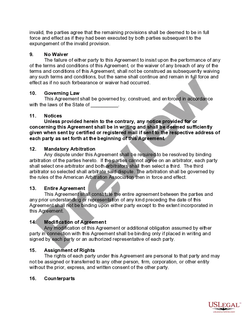 Preview Agreement to Conduct Public Service Opinion and Attitude Survey
