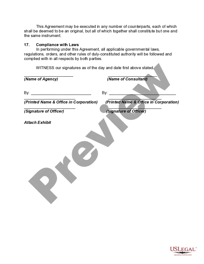 Preview Agreement to Conduct Public Service Opinion and Attitude Survey