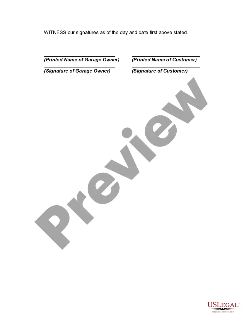 Get Agreement to Repair Motor Vehicle with Authorization for Lien and Sale on Nonpayment of Repair Charges Preview Agreement to Repair Motor Vehicle with Authorization for Lien and Sale on Nonpayment of Repair Charges