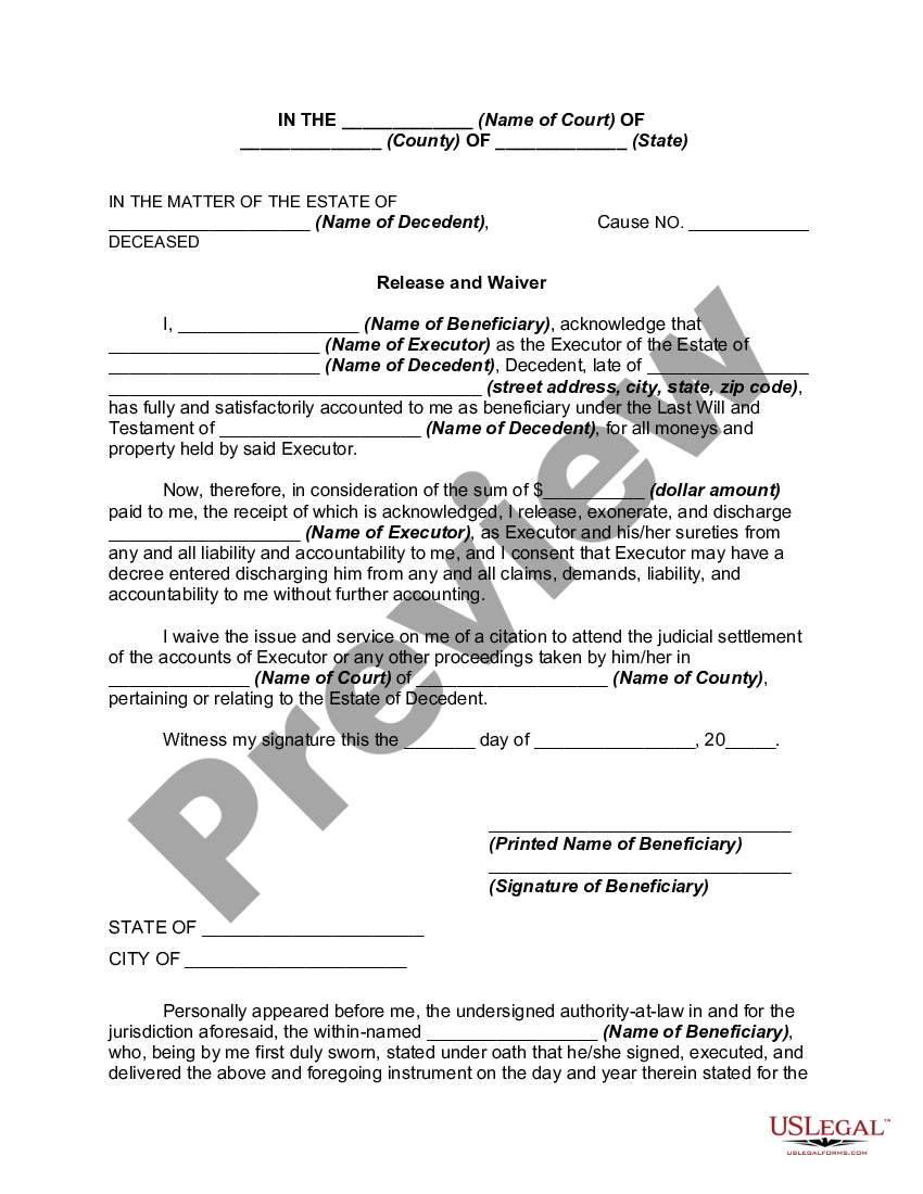 Form Executor Of Estate Us Legal Forms 0922