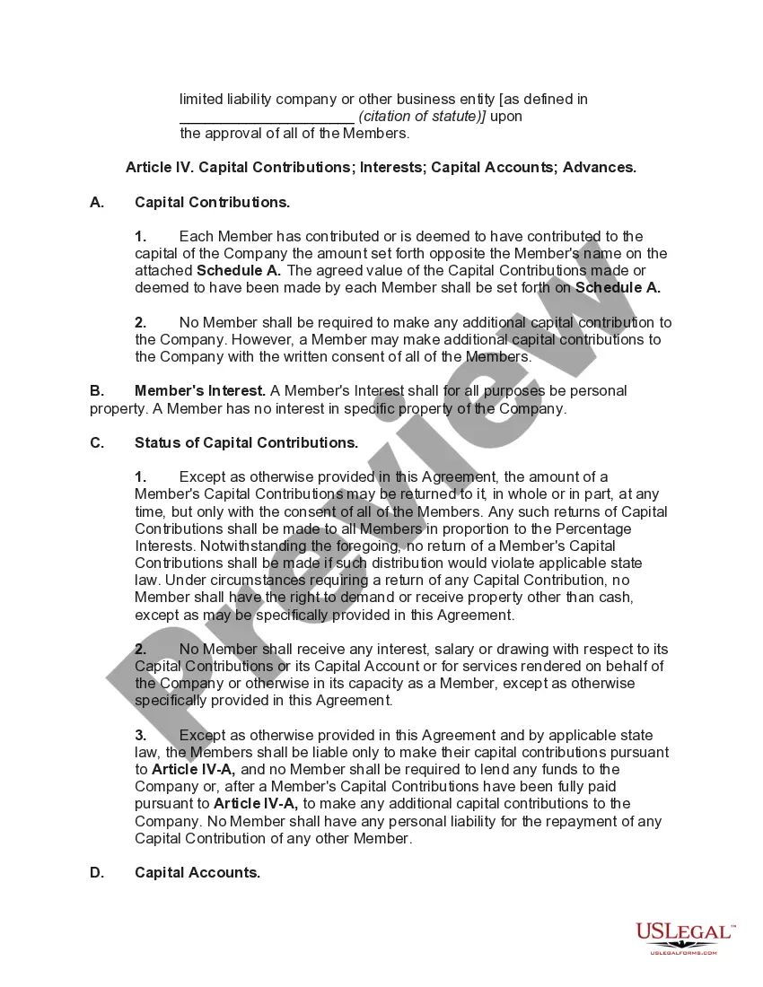 Get Operating Agreement for Member Managed Limited Liability Company - Long Form Preview Operating Agreement for Member Managed Limited Liability Company - Long Form
