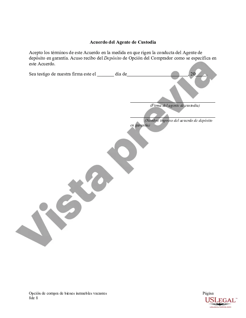 Preview Opción de compra de bienes inmuebles vacantes