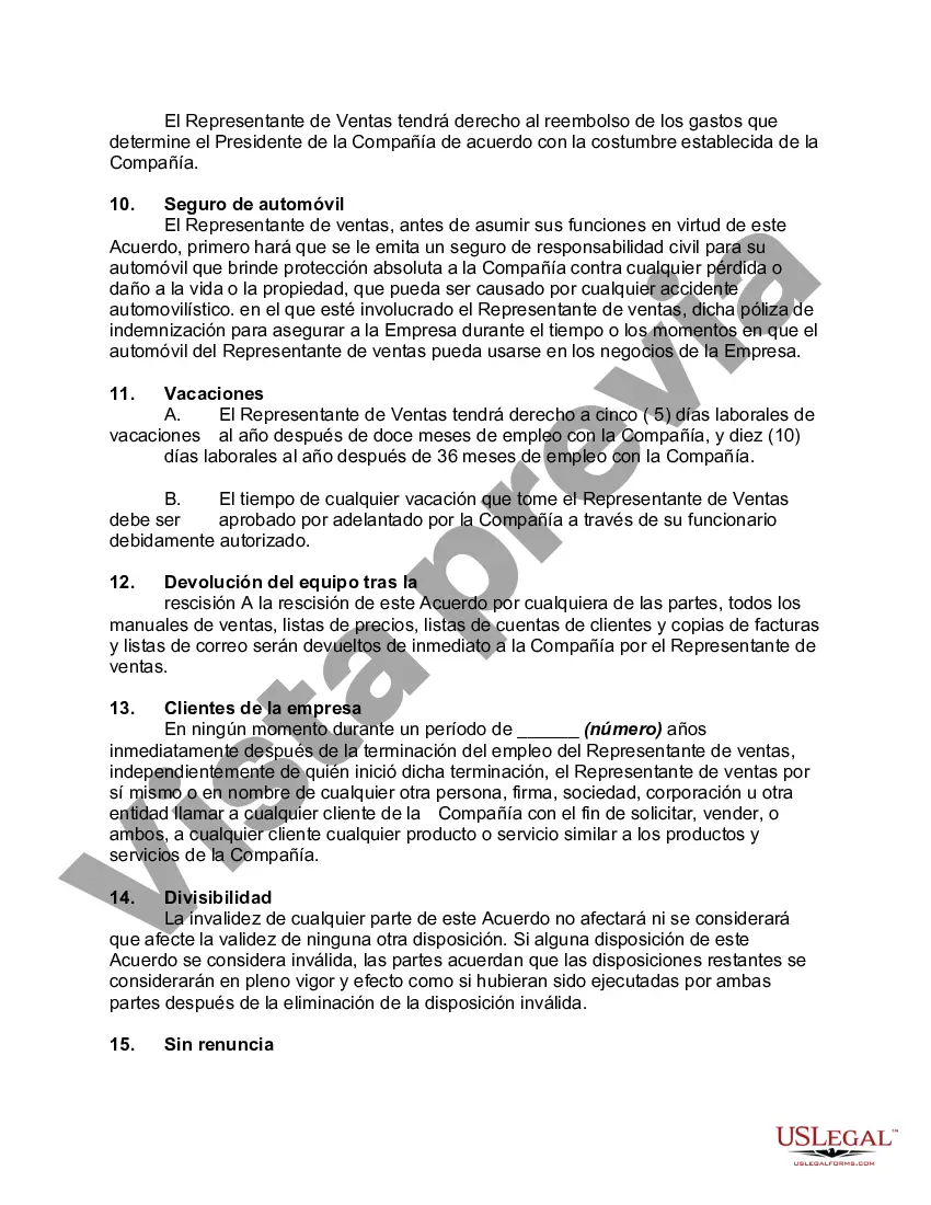 Preview Empleo de representante de ventas