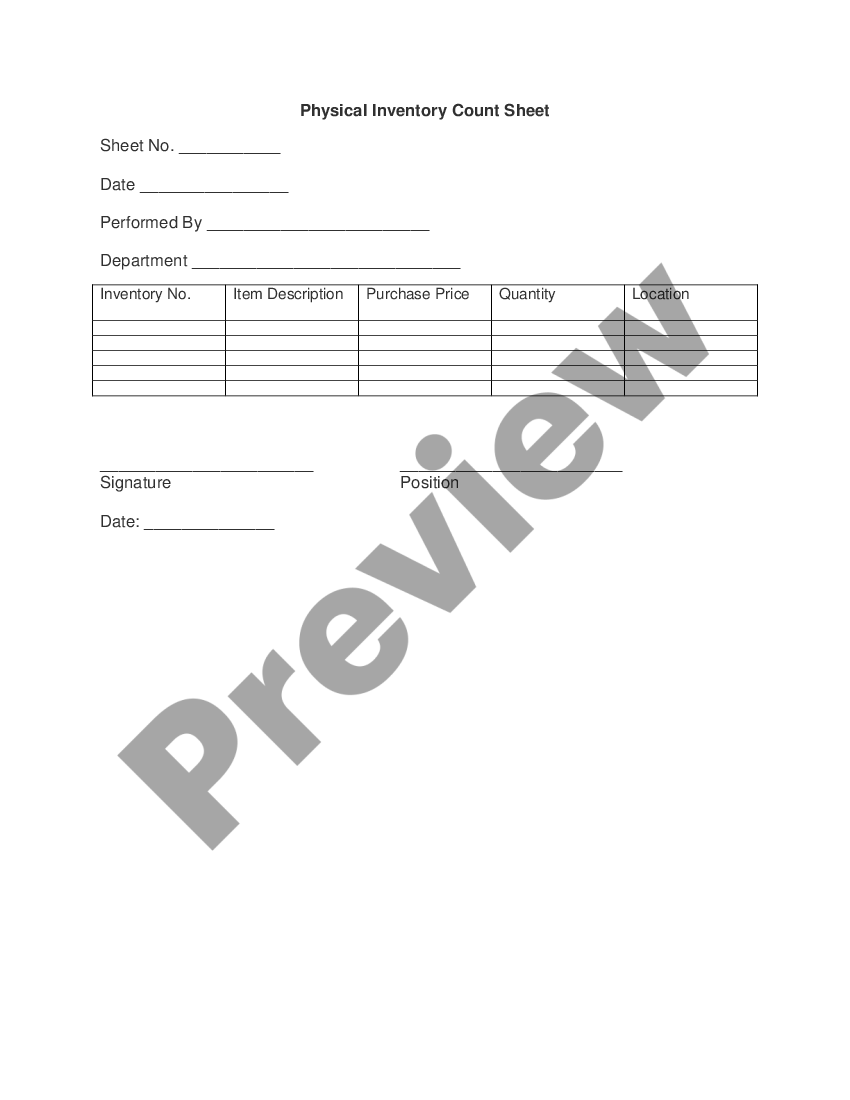 Massachusetts Physical Inventory Count Sheet Inventory Pre Count