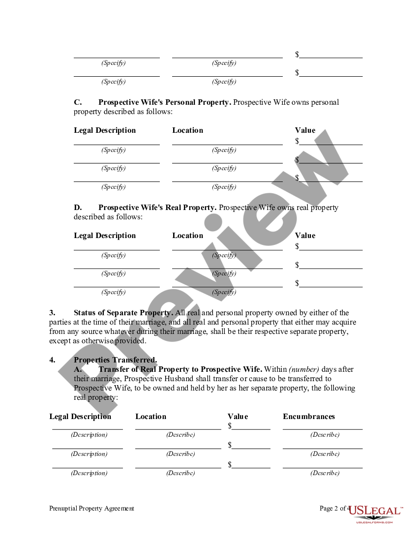 Fulton Georgia Prenuptial Property Agreement US Legal Forms