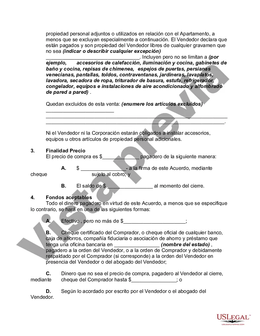 Preview Acuerdo de Compra y Venta de Derechos de Apartamento Cooperativo