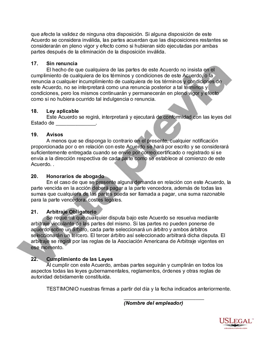 Preview Contrato Laboral con Project Manager de Proveedor de Supply Chain Logística