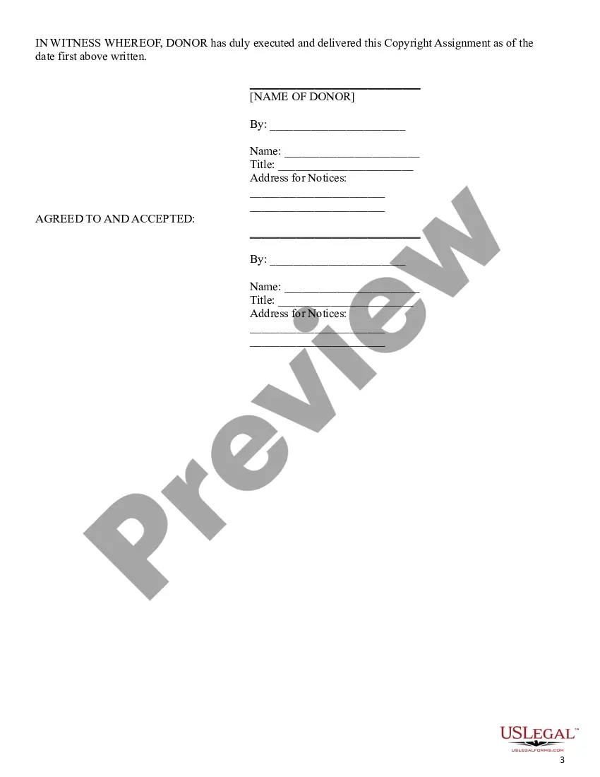 Get Copyright Assignment Agreement Preview Copyright Assignment Agreement