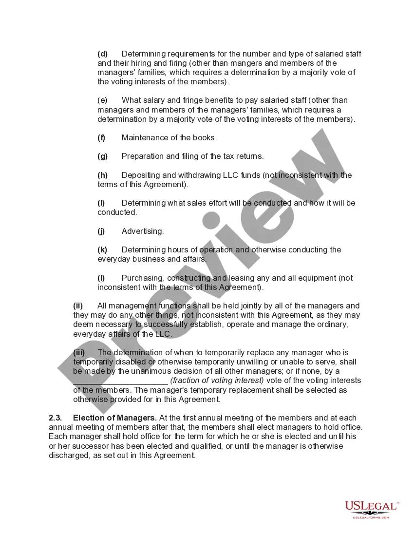 Get Limited Liability Operating Agreement for Manager Managed Real Estate Development with Specification of Different Amounts of Capital Contributions by Members Preview Limited Liability Operating Agreement for Manager Managed Real Estate Development with Specification of Different Amounts of Capital Contributions by Members