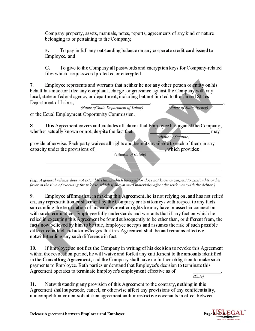 Preview Consultant's Agreement for Employee to Continue Providing Services